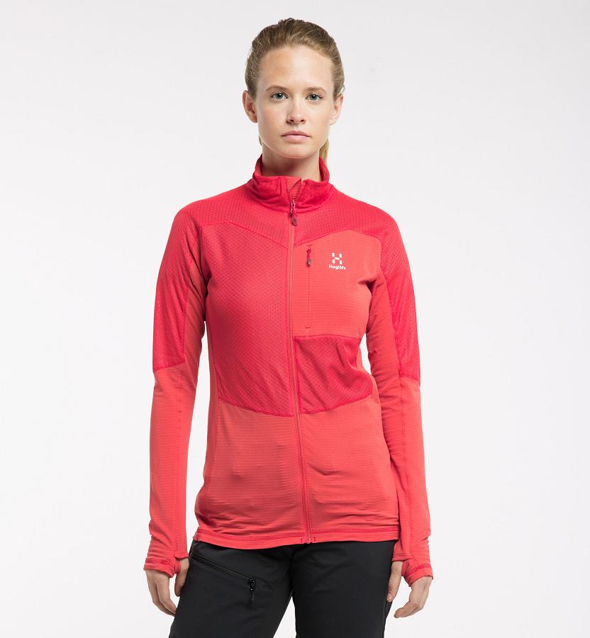 Haglöfs Womens Sirro Mid Layer Red New Zealand 79642MDXZ